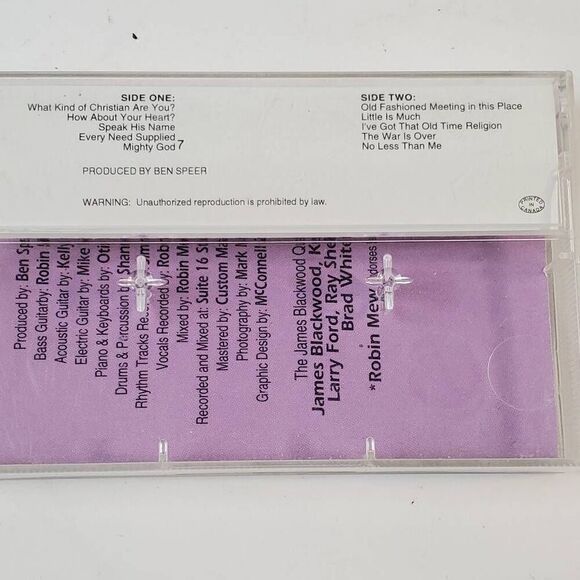 JAMES BLACKWOOD QUARTET - Speak His Name [Cassette Tape] - Picture 2 of 2